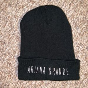 Black Ariana Grande beanie